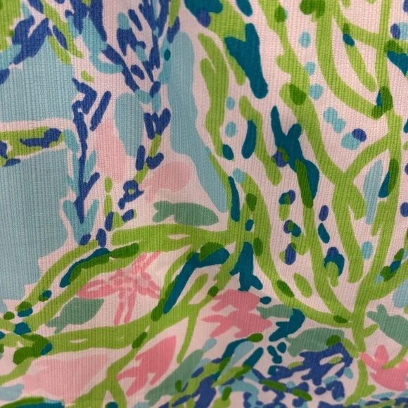 NWT Lilly Pulitzer Blue and Green Sleeveless Dress - Picture 4 of 10